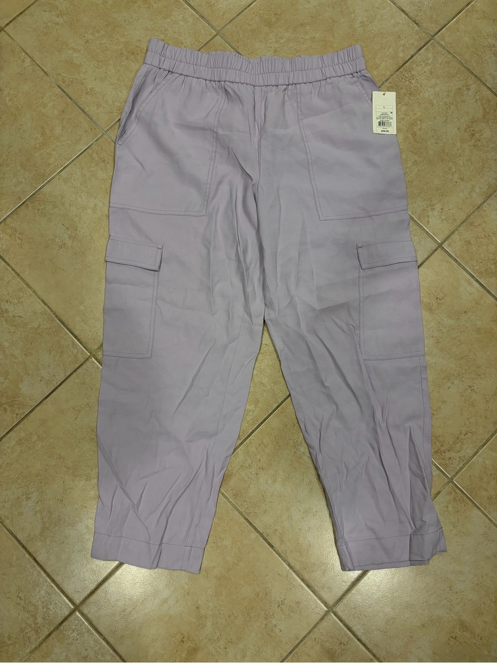 Lilac Cargo Pocket Jogger Pants